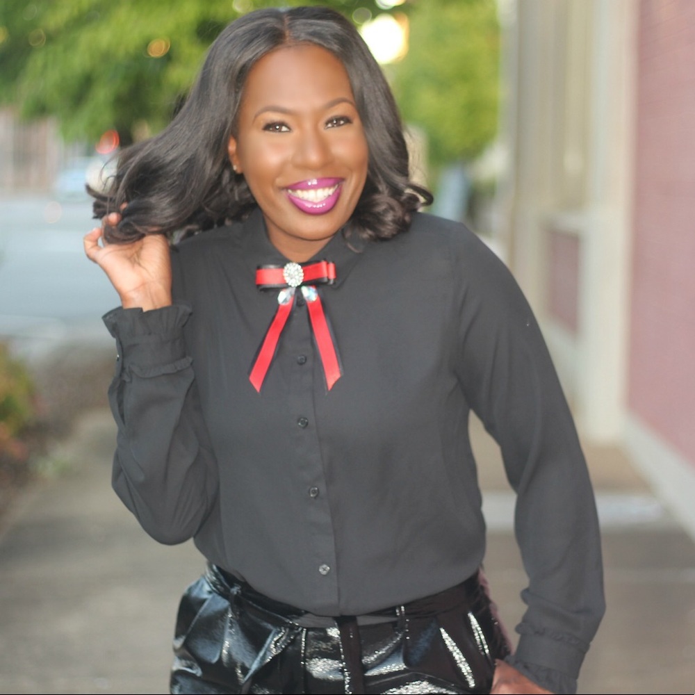 NWT Jet Black Button - Down Who What Wear